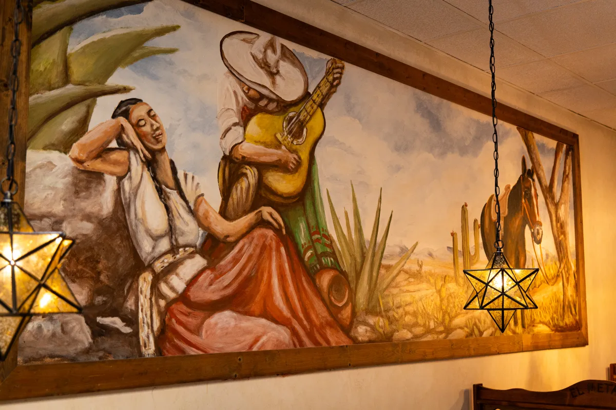 El Metate interior mural