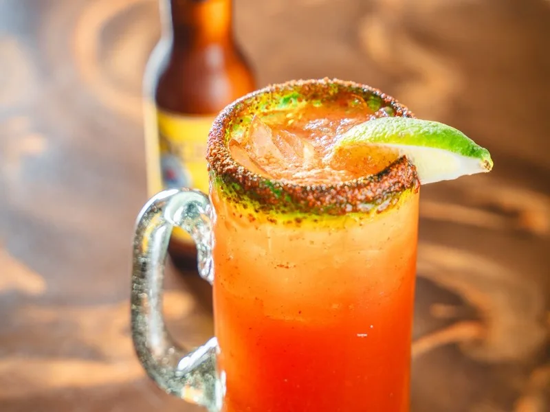 Michelada at El Metate Dunlap